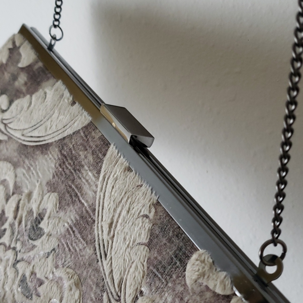 S O L D Floral Damask Clutch wChain Strap - Picture 5 of 10